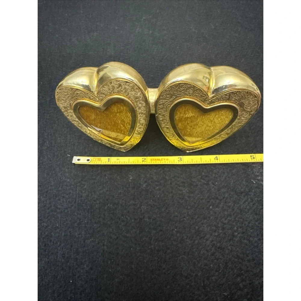 Vintage Ted Arnold Brass Heart Shape Picture Frame 4,3/4